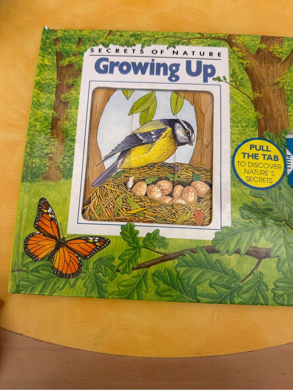 Vintage 1992 Secrets of Nature Growing Up Pull Tab Children’s Animal Book